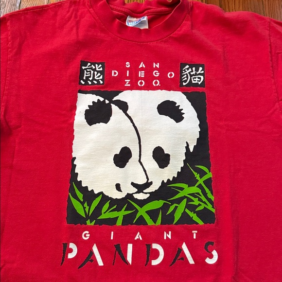 90’s Giant Pandas San Diego Zoo Vintage T-Shirt - Picture 2 of 8